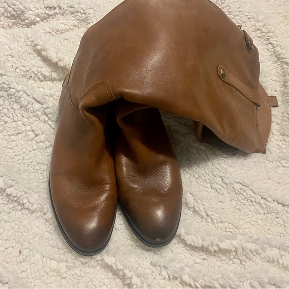 SOLD! Sam Edelman Women's Penny Classic Equestrian Brown Leather Knee High Boots - Picture 10 of 16